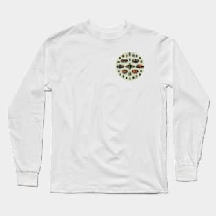 Circular Vintage Insect Entomology Long Sleeve T-Shirt